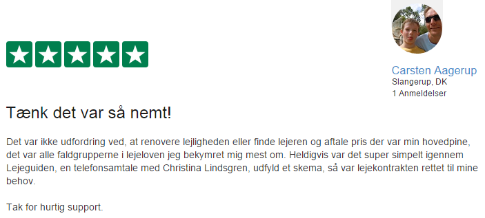regler for lejekontrakt